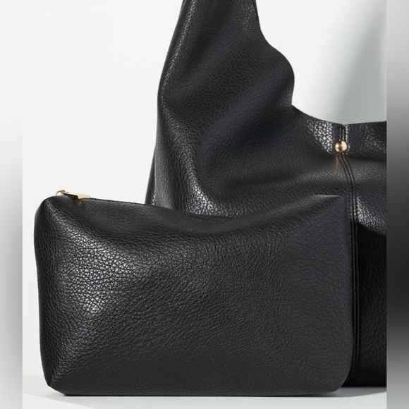 🖤Anthropologie The Love Knot Slouchy Bag w/pouch Buckle Edition in Black - Picture 4 of 4